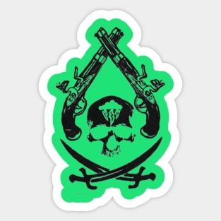 flint skull Sticker